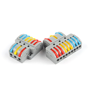 2/3/5/8-Hole <b>Electric</b> Terminal Block Quick <b>Wire</b> Connector Spring Push Terminal Block for Power Application Decorative Wiring - Product Image 4