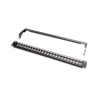Ropassor RPS-2046 24 Port FTP/UTP Unloaded RJ45 Cold Rolled Steel 19" Standard Rack Mount Patch Panel dengan Garansi 25 Tahun