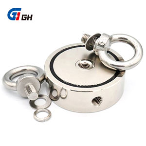 <span class=keywords><strong>Aimant</strong></span> de <span class=keywords><strong>pêche</strong></span> en néodyme N52 super puissant, force de traction de 600 lb avec œillet, corde, kit de sauvetage, <span class=keywords><strong>aimant</strong></span> <span class=keywords><strong>à</strong></span> pot double face robuste - Product Image 2