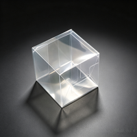 Boîte en plastique transparente carrée de 10*10*10 cm, boîte de rangement multi-usages pour desserts, boucles d'oreilles, porte-clés, petits objets artisanaux