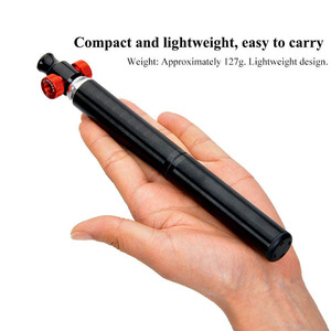 Pompe à vélo PRO STAR, gonfleur CO2, mini pompe portable haute pression 160 PSI en alliage d'aluminium, valves <span class=keywords><strong>Schrader</strong></span>/Presta (françaises/américaines) - Product Image 3