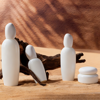Lot de 100 ml de flacons cosmétiques en gros, ensemble d'emballage pour soins de la peau, pot à crème, flacon pompe pour lotion et maquillage avec tête de pompe blanche
