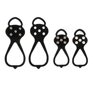 Crampons antidérapants à 5 dents pour chaussures, pour la randonnée, la neige, les voyages en plein air, avec 5 pointes métalliques, taille unique, convient à la plupart des modèles - Product Image 4