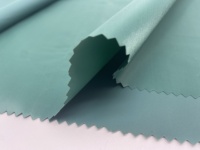 Tissu en taffetas 210T avec revêtement PU menthe, teinture unie, 100% polyester, avec traitement hydrofuge 12000 mm pour poncho/imperméable