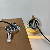 Lampe murale étanche à faisceau étroit LED 6W carrée/cylindrique pour extérieur, RGBW, DMX512/contrôle à distance WiFi, construction en aluminium