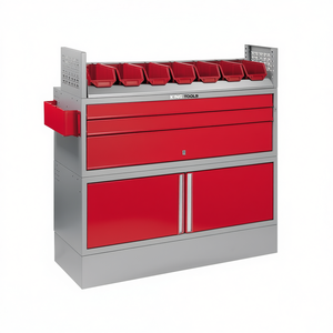 Gabinete de Almacenamiento de Plástico para Automoción 5006 C3 Rojo con Cajones y Puertas para Uso en Taller - Product Image 2