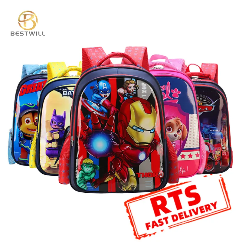 BESTWILL New designs Cartoon Children Schoolbags Cheap Girls School Backpack Cute Bookbags Wholesale Backpack for Kids