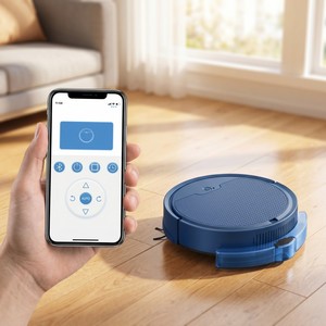Robot Vacuum and <b>Mop</b> Combo, Quiet Wet Dry Cleaning Robot with Water Tank, Automatic <b>Floor</b> Cleaner for Hardwood and Tile <b>Floors</b> - Product Image 6
