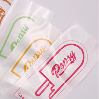 Sac d'emballage pour sucettes glacées tendance 2025, sac scellé sur trois côtés, sac jetable pour glaces, sac en plastique pour emballage