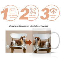 Tasses à café personnalisées avec sublimation, design personnalisé, 11 oz, tasses en céramique blanches avec message et image