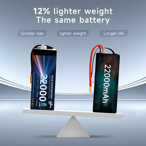 Drone pili fiyat 20000 Mah 22000mah 29000 44000 60000mah 3s 4s 6s 8s 12s İha Lipo boyutu polimer lityum iyon piller - Product Image 3