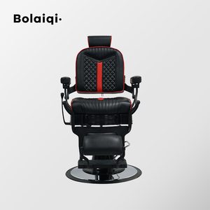 BOLAIQI Silla De Peluquería De Lujo Profesional De Alta Resistencia Reclinable De Metal Peluquería Silla De Estilo Para Barbería Sillas De <span class=keywords><strong>Peluqueria</strong></span> - Product Image 3