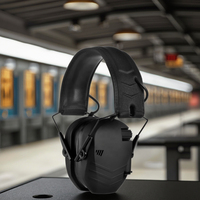 Amplificador de Sonido, Auriculares Electrónicos para Caza con Reducción de Ruido, Protector Auditivo para Tiro, Auriculares Bluetooth ABS 28dB