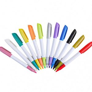 Custom Logo Printed Acrylic Marker <b>Pen</b> Set 12 Colors Permanent Ink for Fabric OEM/ODM Service Available - Product Image 1