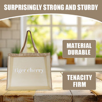 Sac en filet léger personnalisé avec logo, réutilisable et écologique pour les produits, la plage et les courses au marché