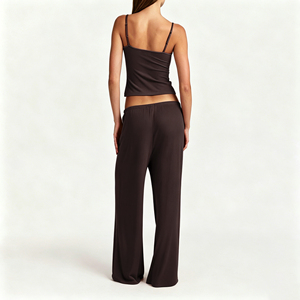 Set <span class=keywords><strong>Pigiama</strong></span> Traspirante in 2 Pezzi, Canotta e Pantaloni Lunghi, in Modal Lenzing, per Donna - Product Image 2