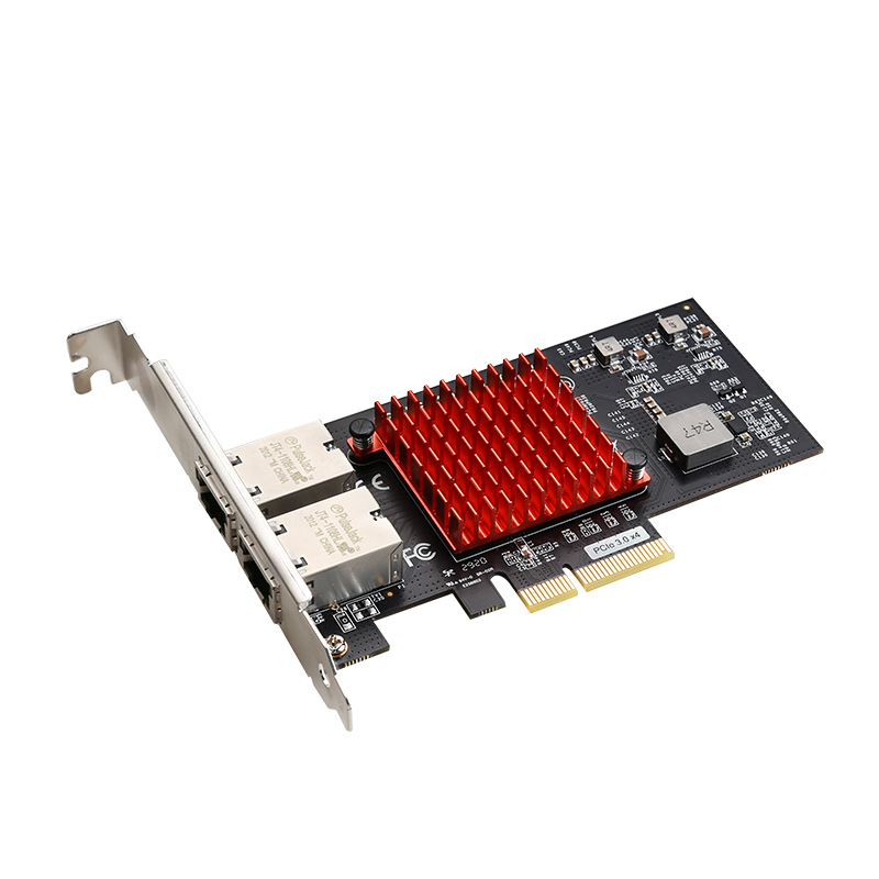 2 Poort 10G Ethernet Netwerk X550-T2 PCIe3.0-4X 10G/5G/2.5G/1G RJ45 Lan-kaart 10GBase-T/NBASE-T Ethernet Netwerk Pci-E X4 Lan-kaart