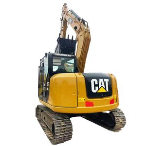 Mini-excavatrice 8 tonnes d'occasion CAT 308 CAT 308E Caterpillar 308E, modèle 308C d'occasion, sur chenilles, d'origine, certifiée CE, avec brise-roche - Product Image 1