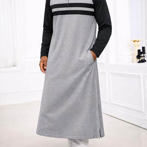 Vêtements islamiques de haute qualité pour hommes arabes musulmans, Thobe personnalisé avec manches longues ou courtes, Daffah, vente en gros, design avec poches - Product Image 5