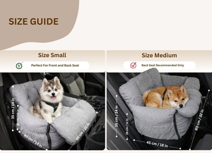 Siège auto pour chien personnalisé, protection pour animaux de compagnie avec sangles de sécurité, lit de voyage de luxe pour animaux, siège auto portable et amovible pour chien - Product Image 6
