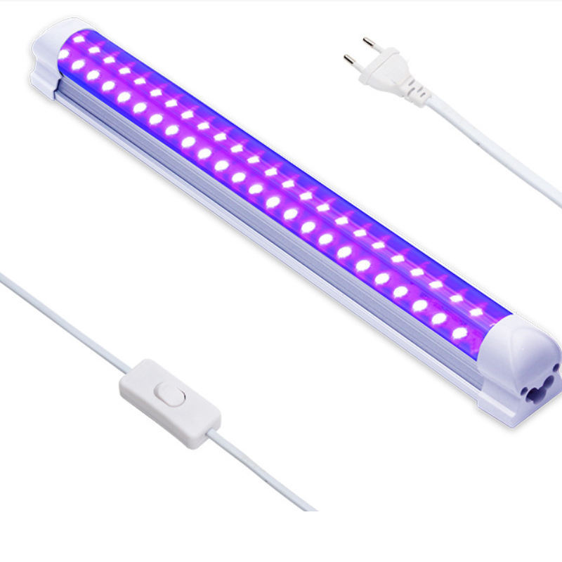LED UV 395nm Purple Black Lamp 10W T8 Tube Light AC85-265V for Screen Printing and Stage Lighting