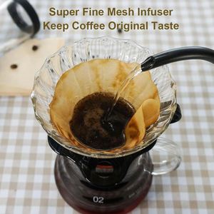 Hot Sale 9-Piece Premium Eco-Friendly Square Stainless Steel Travel Case Stocked <b>Arabic</b> Coffee Kit Pour Kettle Grinder Hand Drip - Product Image 4