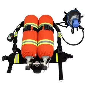 Aparato de respiración de aire de cilindro de acero de calidad confiable SCBA para desastres de incendios