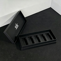 Boîte en carton personnalisée pour flacons de 3 ml et 10 ml, 2 ou 5 emplacements, avec couvercle et base, vente en gros, emballage pour échantillons de parfum