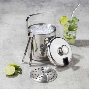 Enfriador de Bebidas de Calidad Premium, Cubo de Hielo Metálico con Asas Laterales para Facilitar el Transporte, Disponible al Mejor Precio del Mercado - Product Image 4