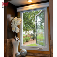Ventana Abatible de Diseño Moderno con Triple Acristalamiento, UPVC, Vinilo, Reforzada con Acero, Personalizable