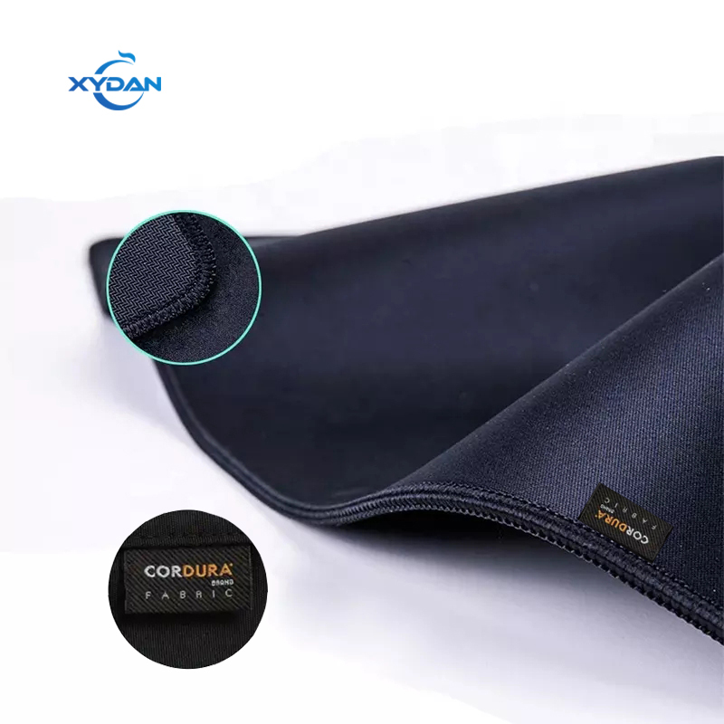 कस्टम निविड़ अंधकार Cordura कपड़े बुना लेबल के साथ माउस पैड Mousepad बुनाई मार्क