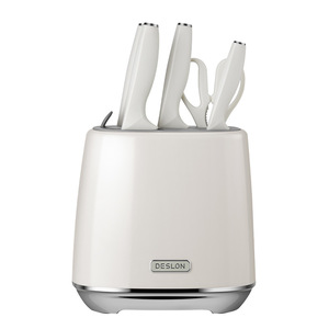 Ensemble de couteaux Deslon en acier inoxydable avec support pour la cuisine - Product Image 1