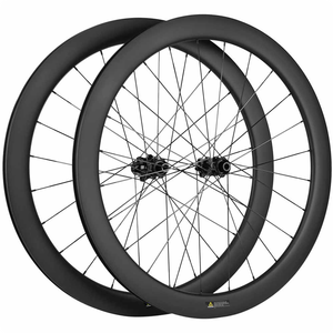 Jantes en fibre de carbone ultralégères 700C pour vélo de route, frein à disque central à verrouillage central et diamètre variable, jeu de roues à rayons - Product Image 1