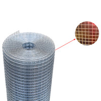 Maille de fil de fer soudée galvanisée à chaud Qunli, maille carrée de 1''x1'', trou de 1''x1/2'', rouleau personnalisable pour clôtures de cages à oiseaux