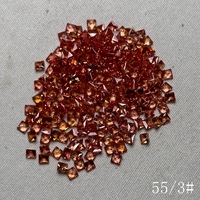 HQ Gems 6A Carré 2X2 3X3 4X4 5X5mM Bleu Jaune Violet Rose Vert Orange Gemme Arc-En-Saphir Princesse Cut