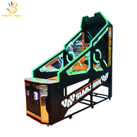 Console de basket-ball électronique Golden Hand Arcade : Machine de tir classique de style street, avec panneau de jeu réglable pour centres de jeux