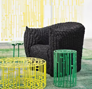 Poltrona Moderna Morroso Panna in Velluto Rinfrescante per Soggiorno, Sala da Pranzo e Uso Scolastico, Nero <span class=keywords><strong>Puff</strong></span> - Product Image 5