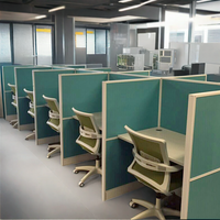 Station de travail insonorisée pour centre d'appels, isolant, bureau individuel, mobilier de bureau moderne, station de travail personnalisée, couleur MDF