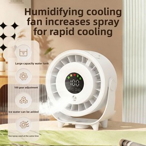 Ventilador de Niebla Pequeño de Escritorio y Pared, Personalizado 2026, con Funciones de Temporizador y Pulverización, Recargable, para Cocina y Hogar, Venta al Por Mayor - Product Image 6