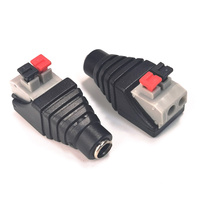 Adaptateur d'alimentation DC à faible tension, 2 broches mâle/femelle, avec contact en laiton, boîtier en ABS, 2A, pour connecteurs de bande LED