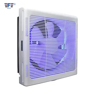 10 inch Pressure Automatic Shutter Airflow Design Air extractor Kitchen Bathroom Exhaust Fan with LED Light