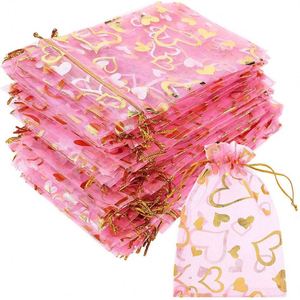 Sac cadeau de Noël, faible MOQ, logo personnalisé, pochette 7*9cm, impression dorée, motif lune et étoile, sac à cordon pour bijoux et colliers - Product Image 1