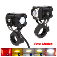 Systèmes d'éclairage universels pour moto 40w 4000lm Lampe projecteur Devil Eye Explorers pour conduite Scooter ATV Moto Feux antibrouillard