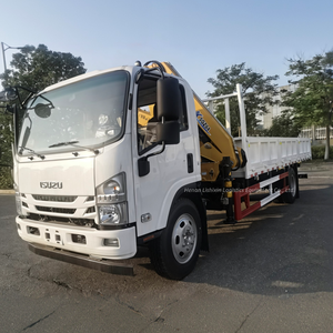 新款 4x2 五十铃 4 吨轻型卡车，带折叠臂吊车，货车装吊机 - Product Image 3