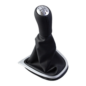 Renault Car Gear <b>Shift</b> <b>Knob</b> Leather 5-Speed Ergonomic With Dust Cover - Product Image 2