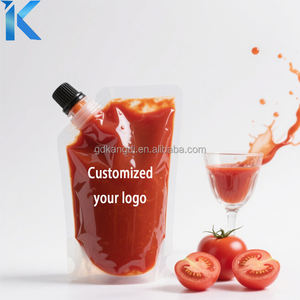 กระเป๋าพิมพ์ลายอาหารเกรด100มล. 500มล. สำหรับน้ำแร่วอดก้าเตกีล่ามีความยืดหยุ่นถุงใส่น้ำมะเขือเทศ - Product Image 1