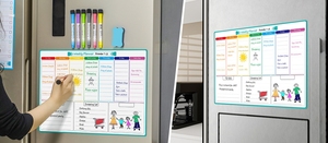 2025 Super Strong Magnetic Weekly Planner <strong>Board</strong> Dry Erase <strong>Board</strong> Flexible Soft Fridge Magnetic Whiteboard Stick on Fridge - Product Image 4