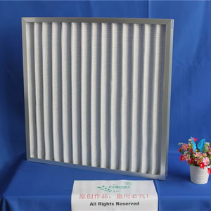 Hệ thống thông gió mới hiệu quả chính sợi tổng hợp bảng điều chỉnh lọc với khung nhôm foldaway xếp li thiết kế en779 G4 - Product Image 1