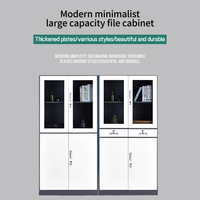 Armoire de classement en acier blanc avec 2 tiroirs, armoire de rangement de bureau métallique verrouillable