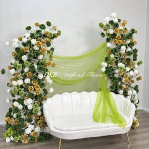 Wedding Flower <b>Arch</b> Backdrop Arrangement <b>arch</b> flower gold Party Centerpieces Artificial Flower <b>Arch</b> - Product Image 4